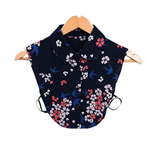 Joyci Hot Women's Stylish Flower Swallow Peterpan False Collar Fake Dickey