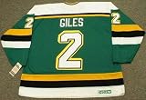 CURT GILES Minnesota North Stars 1990 CCM Vintage Throwback Away Hockey Jersey, LARGE