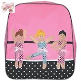 2 Item Bundle: Kreative Kids Girls Pink & Black Dance and Ballet Bag/Backpack and Hair Bow! 2 Item Bundle: Kreative Kids Girls Pink & Black Dance and Ballet Bag/Backpack and Hair Bow!