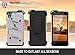 Zizo Bolt Cover for HTC Desire 626 626s with .33mm 9H Tempered Glass Screen Protector Included Dual-Layered Slim Armor Case Cover Holster Belt-clip Lanyard Id Holder Kickstand Included (Gray/Black)