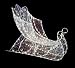 48" Lighted Crystal 3-D Christmas Sleigh Yard Art Decoration