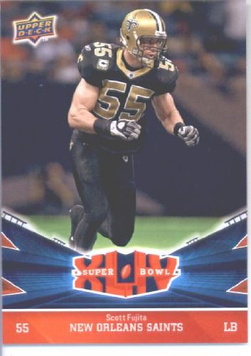 2010 Upper Deck New Orleans Saints SuperBowl Champions Card # 29 Scott Fujita