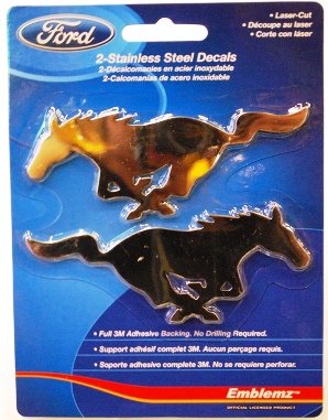 Ford Mustang Stainless Steel Emblem 2 pcs