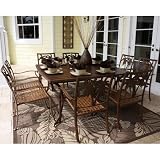 Coco Palm Patio 9 Piece Slatted Dining Group