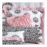 IMAGE OF Amore Pink Ruffled Euro Sham