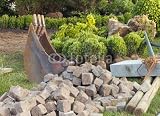 Wallmonkeys Peel and Stick Wall Decals - Garten im Umbau - 24"W x 17"H Removable Graphic