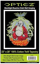 Opticz Classic Buddha Blackligt Reactive Tapestry