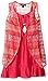 Amy Byer Girls' Big Solid Gauze Dress with Missoni Vest