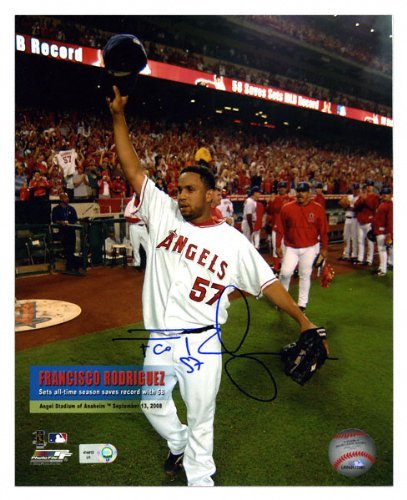 Francisco Rodriguez Los Angeles Angels Autographed 8x10 Photograph taken 9-13-08