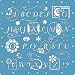 Fiskars ScrapBoss Language Arts 101 Stencil (12-6610), Letters