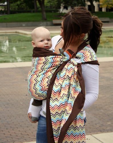 Snuggy Baby Prestige Ring Sling Baby Carrier - Rainbow Chevron by Snuggy Baby