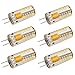 LJY 6-Pack G4 48-LED Warm White Light Crystal Bulb Lamps 3 Watt AC DC 12V Non-dimmable Equivalent to 20W Incandescent Bulb Replacement LED Bulbs
