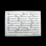 ABCs of Life Faux Marble Standup or Wall Plaque