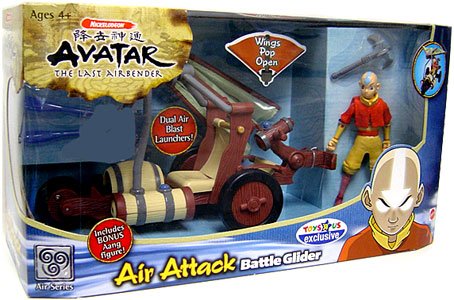 Avatar the Last Airbender Vehicle Exclusive Air Nation Attack Battle Glider with Aang Figure