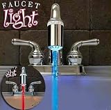 Temperature Sensitive LED Faucet Light - Changes Red or Blue