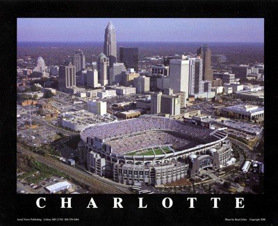 (22x28) Grad Geller Carolina Panthers Stadium Charlotte N.C. Sports Poster Print