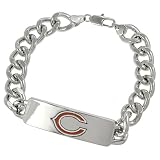 Silvertone Chicago Bears ID Bracelet