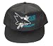 Vintage San Jose Sharks Adjustable Snap Back Hat Cap Hat - Black