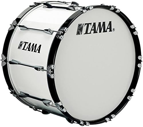 Tama Marching 24 x 14 in. Starlight Marching Bass Drum with Carrier Sugar White