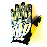 Motocross Motorcross ATV Dirt Bike Skeleton Racing Gloves Yellow