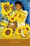 Muchacha con Girasoles Art Poster Print by Diego Rivera, 25x36