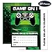 WERNNSAI Video Game Invitations - 20 Set Magical Fill In Game Party Invitations with Envelopes for Kids Boys Game Lovers Birthday Baby Shower Game Themed Party Supplies