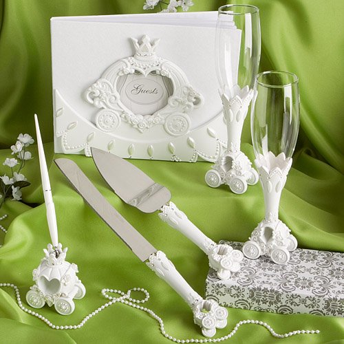 Finishing Touches Collection of Fairy Tale Coach Design Wedding Day Accessories.
