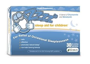 OZzzz's Sleep Aid for Children-30 Fruit Flavored, EZ Melts (fast-melting) Tablets. Pediatrician Recommended. All Natural. Guaranteed Results!