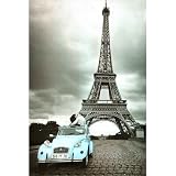 Big Save  Eiffel Tower, Paris France Romantic Poster Black & White Collections Poster Print, 24x36 Collections Poster Print, 24x36 Poster Print, 24x36