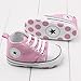 Dealzip Inc Toddler Infant Baby Boy Girls Soft Sole Canvas Sneaker for Prewalker(12-18 months,Pink)