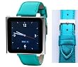 Wrist Jockey 5th Avenue - Teal Metallic Leather (iPod nano watch band)