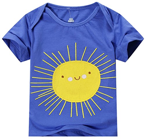 Fiream Little Girls Cotton Short-Sleeved Cartoon Tee