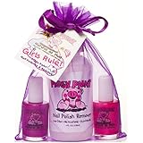 Piggy Paint [2 Color Gift Set with Remover] Non-toxic Girls Nail Polish Kit