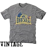 NCAA Drexel Dragons Ash Distressed Logo Vintage Tri-Blend T-shirt