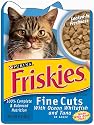 Friskies Cat Food Fine Cuts with Ocean Whitefish & Tuna in Sauce, 3-Ounce Pouches (Pack of 24)