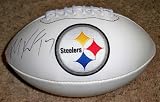 MIKE WALLACE SIGNED AUTOGRAPHED LOGO FOOTBALL PITTSBURGH STEELERS