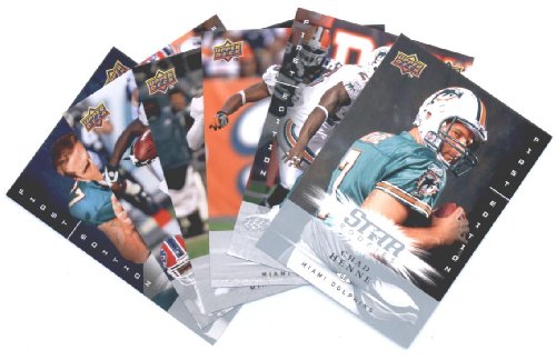 2008 Upper Deck First Edition Miami Dolphins Complete Team Set of 6 cards including Jake Long & Chad Henne rookies and more!
