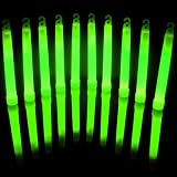 Zoom Produkt-Bild: 10 GR&Uuml;NE dicke Power Knicklichter 150 x 15 mm. Ohne krebserregende Weichmacher (Phthalate)! Neueste Generation! Jetzt im BIG Sparpack!
