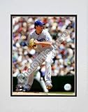 Derek Lowe Pitching Action Double Matted 8O x 10O Photograph (Unframed)