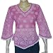 Summer Tops for Women Cotton Chikan Embroidered Size M
