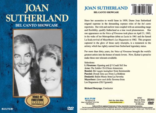CD-Charts  DVD : Joan Sutherland Bel Canto Showcase: Firestone