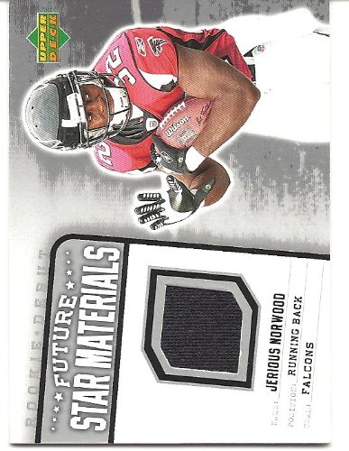 Jerious Norwood 2006 Upper Deck Rookie Debut Future Star Materials Jersey Card #FSMJN Atlanta Falcons