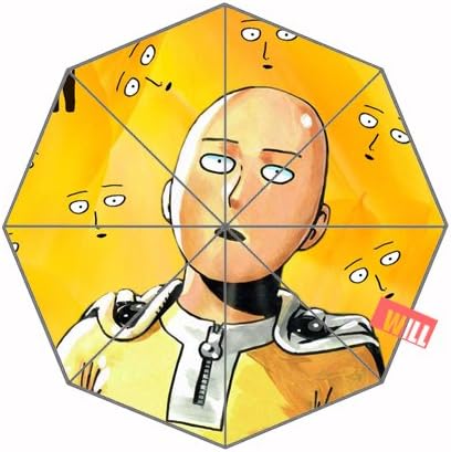 One punch man Custom Foldable Rain Umbrella Wind Resistant Windproof Floding Travel Umbrella