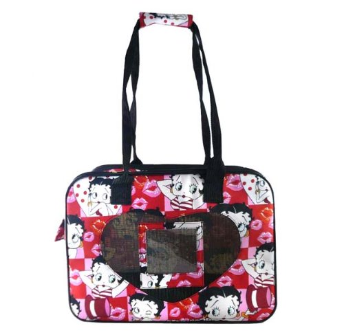 Betty Boop Collapsible Cat Dog Pet Carrier - Collage Pattern