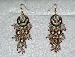 Lac Earrings-2 Antique Maroon,green Silver Finish Dangling Earrings (Brand New) Free Shipping
