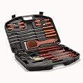 MALLETTE BARBECUE 18 ACCESSOIRES INOX MANCHES BOIS