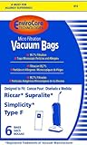 Type F Riccar Vacuum Cleaner Replacement Bag (6 Pack)