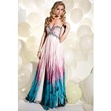 Terani Couture Junior Girls Multi Print Size 2-16 A-Line Chiffon Dress