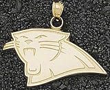Carolina Panthers Solid 14K Gold Head Pendant