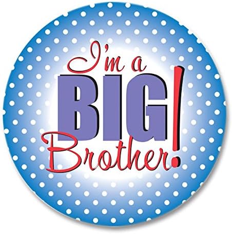 I'm a Big Brother Button New Baby Birth Announcement Gift 2"
